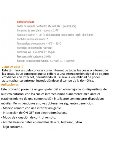 CONTROL REMOTO SMART WIFI GRALF