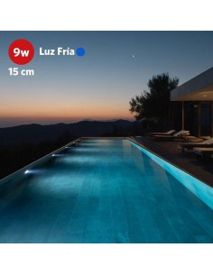 ARTEFACTO PARA PILETA MEDUS 15CMS ABS  9W LED FRIO 2