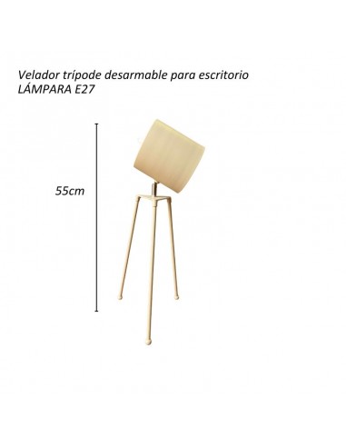 VELADOR TRIPODE GRANDE ARENA E27 55CM