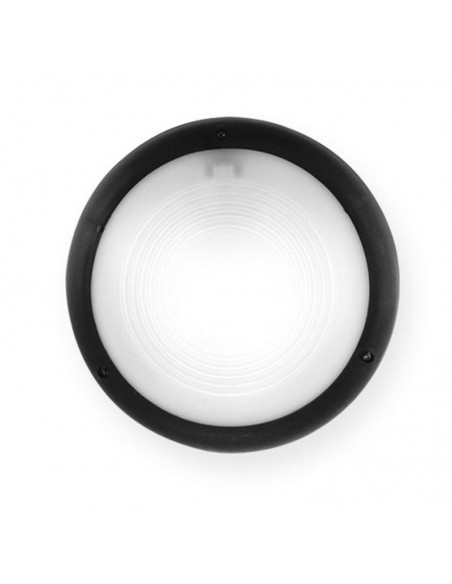 TORTUGA REDONDA POLIPROPILENO LISA ARO ALTO NEGRO E27