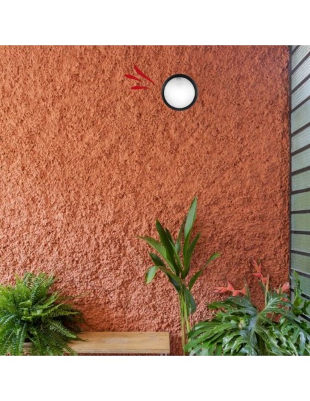 TORTUGA REDONDA POLIPROPILENO LISA ARO ALTO NEGRO E27