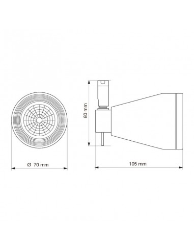 CABEZAL DICRO CONICO 101 GRIS ALUMAT