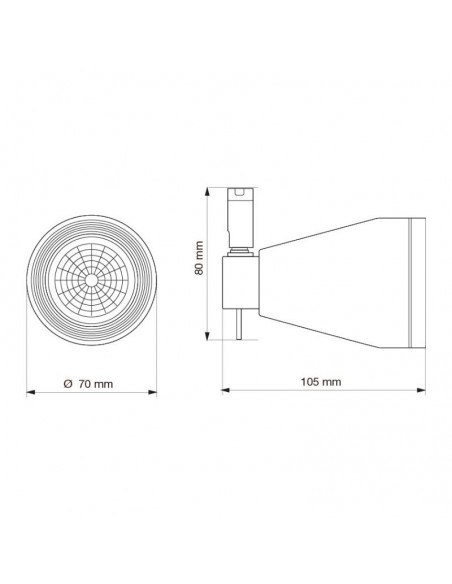 CABEZAL DICRO CONICO 101 GRIS ALUMAT
