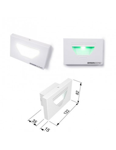 EQUIPO EMERGENCIA GAMASONIC BOX EMB. PARED 2W