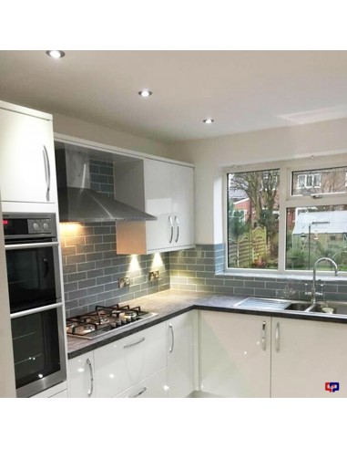 SPOT EMBUTIR DICRO FIJO  80MM C/ ZOCALO PLATIL