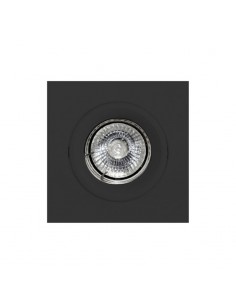 SPOT EMBUTIR DICRO MOVIL CUADRADO 10CM NEGRO TEXT