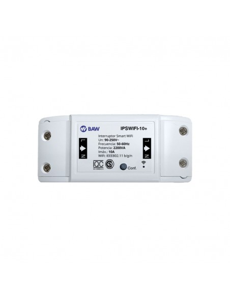 INTERRUPTOR SWITCH SMART WIFI 10A MEDIC.V+A+W+KWH