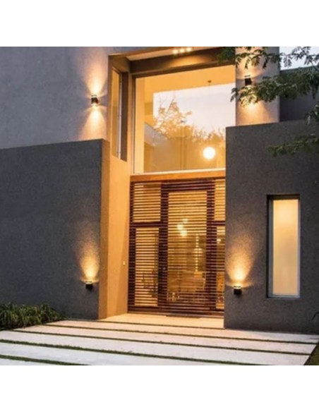 APLIQUE MAO I 1 LUZ GU10 NEGRO CANDIL .