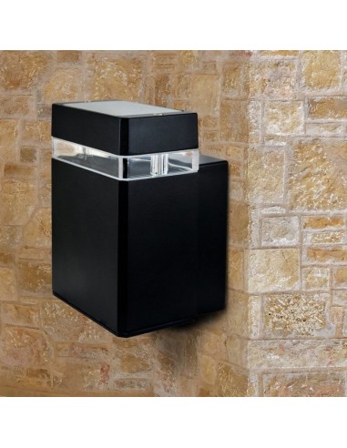 APLIQUE MAO I 1 LUZ GU10 NEGRO CANDIL .