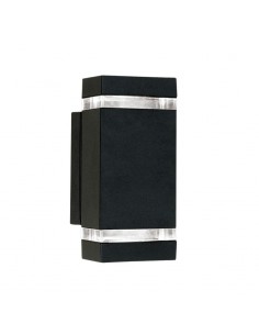 APLIQUE MAO II 2 LUCES GU10 NEGRO CANDIL