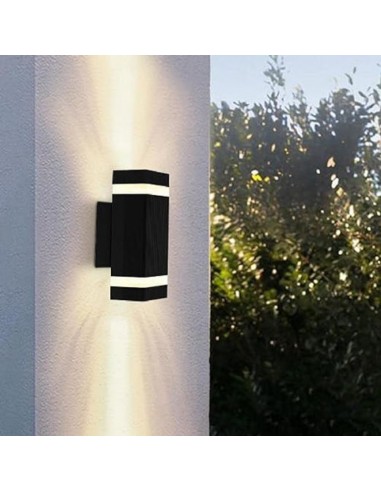 APLIQUE MAO II 2 LUCES GU10 NEGRO CANDIL