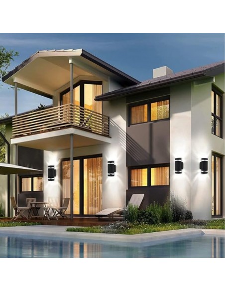 APLIQUE MAO II 2 LUCES GU10 NEGRO CANDIL