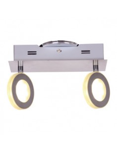 APLIQUE LED ROGGER 2 LUCES 4,2W LUZ CALIDA CANDIL