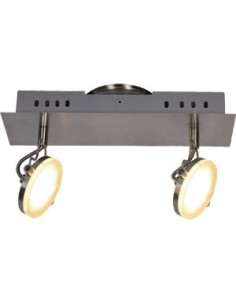 APLIQUE LED SOLUTION 2 LUCES 5W LUZ CALIDA CANDIL