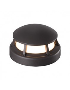 APLIQUE EXTERIOR LED EXITO PARA PISO COLOR NEGRO CANDIL.