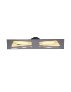 APLIQUE LED MUTUO 2 LUCES 4,2W PLATIL LUZ CALIDA CANDIL