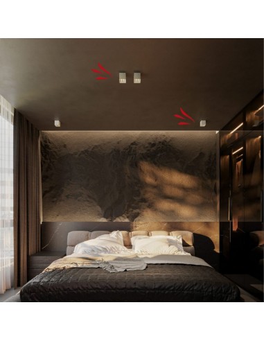 PLAFON BOX TROU P4 CUAD BLANCO 8W 3000K 720LM