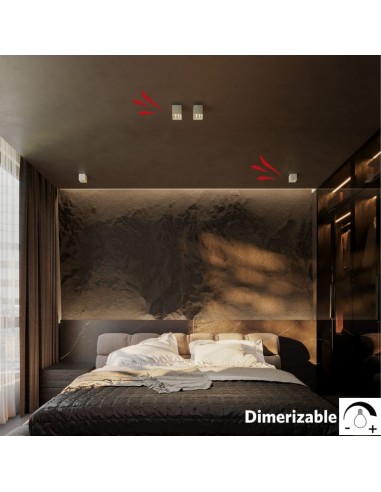 PLAFON BOX TROU P4 CUAD BLANCO 8W 3000K 720LM...