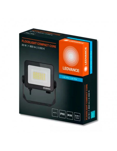 PROYECTOR LED LEDVANCE FL COMPACT IP65 20W 5000K LUZ FRIA