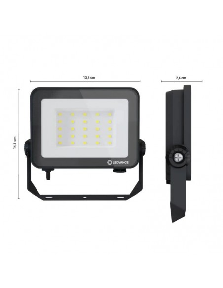 PROYECTOR LED LEDVANCE FL COMPACT IP65 30W 3000K LUZ CALIDA