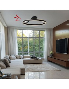 PLAFON LED VITTA NEGRO 66W 40CMS 3000K 4000K 6500K 2