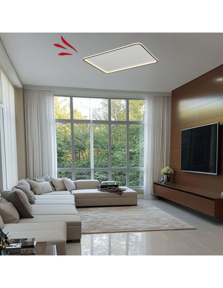 PLAFON LED FRANKA RECTANG 132W 90X60CMS 3000K 4000K 6500K