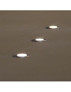 APLIQUE PISO EMBUTIR LED VK POINT 1W IP65 LUZ CALIDA 3000K 2