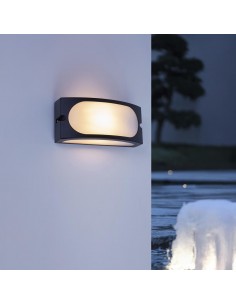 APLIQUE PARED AZONA E27 NEGRO IP54 ALUMINIO 2