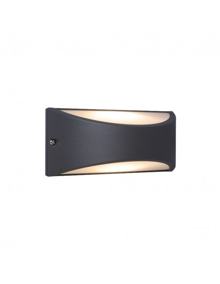 APLIQUE PARED KAPA E27 NEGRO IP54 ALUMINIO