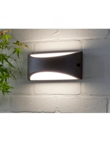 APLIQUE PARED KAPA E27 NEGRO IP54 ALUMINIO