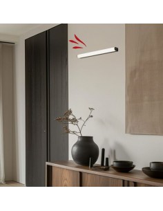 APLIQUE LED LUTHIEN NEGRO 12W LUZ CALIDA 3000K 50×6×4CM 2