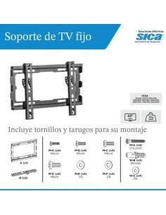 SOPORTE TV  23-43" FIJO EXTRA SLIM 45KG SICA 2