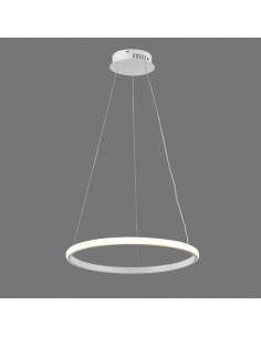 COLGANTE LED SIMP L 60CM 60W LUZ CALIDA 3000K BLANCO