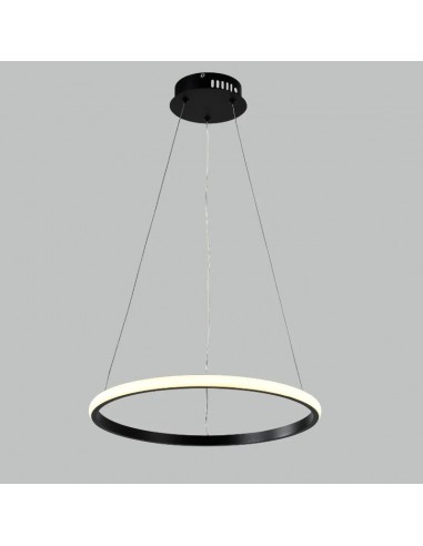 COLGANTE SIMP L LED 60CM 60W LUZ CALIDA 3000K NEGRO