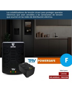 ESTABILIZ. TRV POWERSAFE F 1000VA 6T (FREEZER-HELAD 2