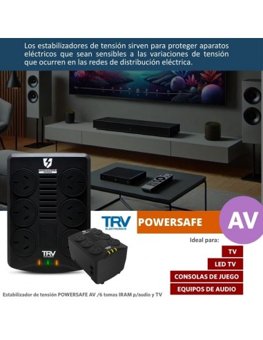 ESTABILIZADOR TRV POWERSAFE AV 1000VA 6T (TV...