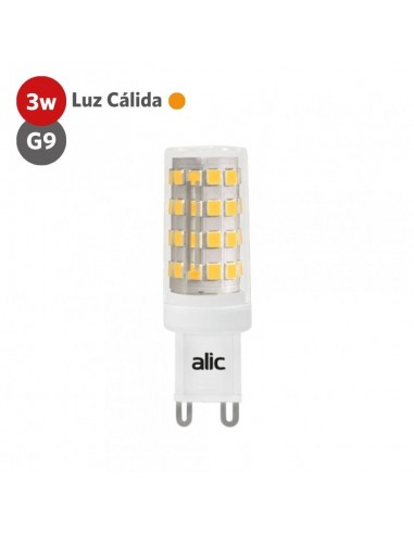 LAMPARA LED BIPIN G9 3W LUZ CALIDA ECOLED - ALIC