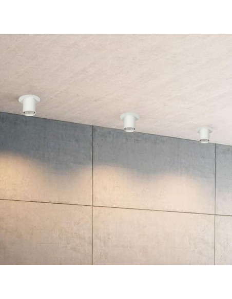 PLAFON DICRO 1 LUZ REDONDO BLANCO CHAPA