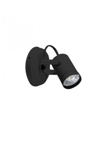 APLIQUE PARED TILCARA 1 LUZ DICRO GU10 NEGRO