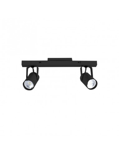 APLIQUE PARED TILCARA 2 LUCES DICRO GU10 NEGRO