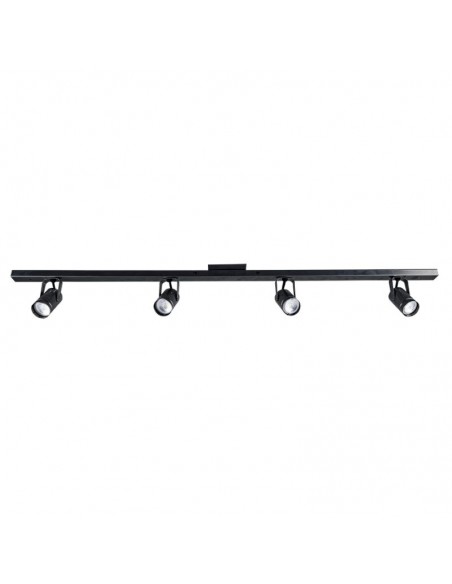 APLIQUE PARED TILCARA 4 LUCES DICRO GU10 NEGRO 125CM