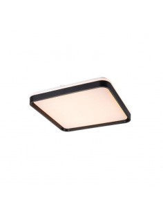 PLAFON LED NIZA NEGRO 48W 50X50CM LUZ CALIDA
