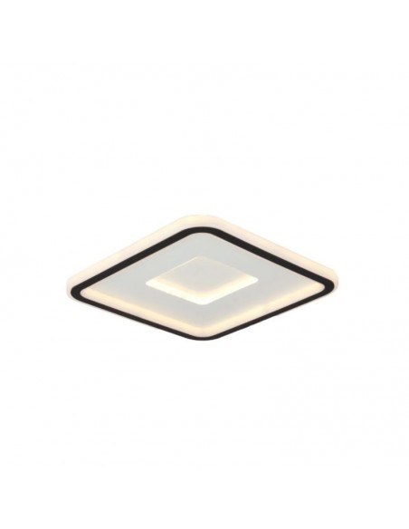 PLAFON CUADRADO FIAT L LED 35W 40CM NEGRO