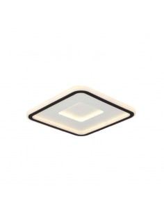 PLAFON CUADRADO FIAT XL LED 40W 50CM NEGRO