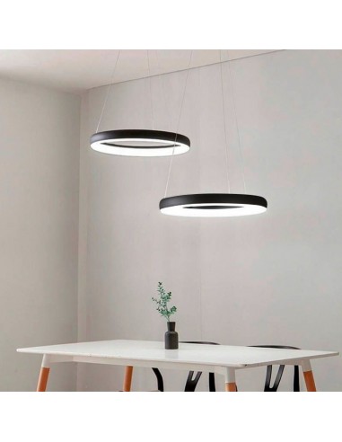 COLGANTE LED GERS 60W DIMMER 3000K 80CM NEGRO