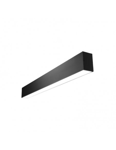 LISTON LED TIMBER 30W NEGRO LUZ CALIDA 4400LM 115CM