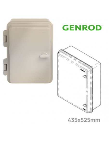 GABINETE QUADRI  PVC IP65 435X525X180 GENROD
