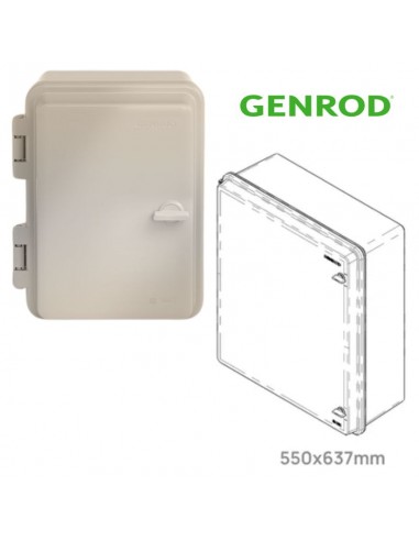 GABINETE QUADRI  PVC IP65 550X637X230 GENROD