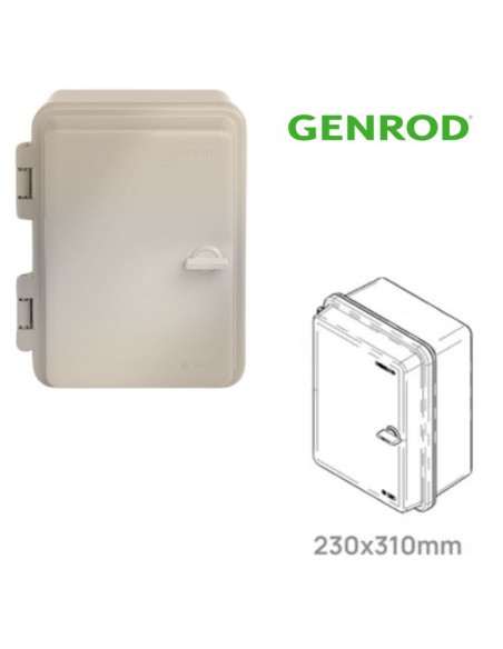 GABINETE QUADRI  PVC IP65 P/16 MOD 230X310X150 GENROD