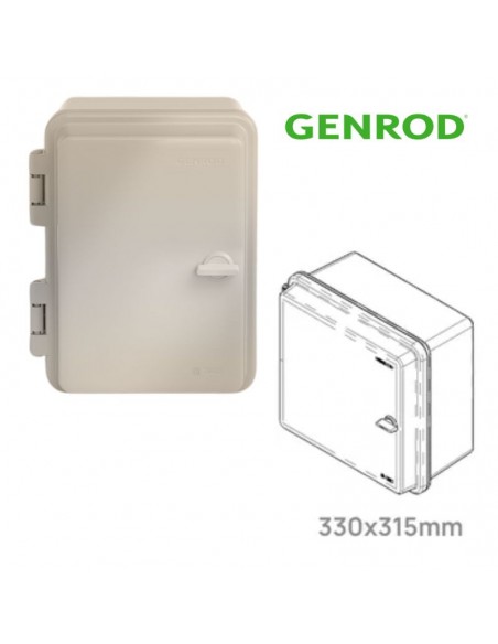 GABINETE QUADRI  PVC IP65 P/24 MOD 330X315X180 GENROD